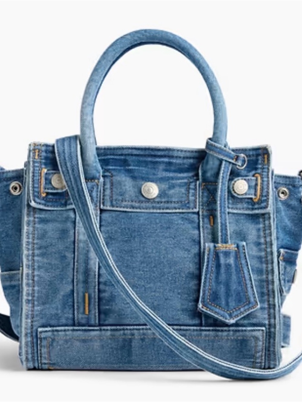 NWT Gap denim small five pocket tote in medium wash